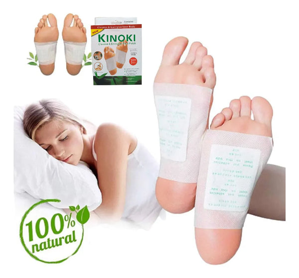 Kit 10 Adesivos Eliminador de Toxinas Detox Natural P/ Pes - Saude