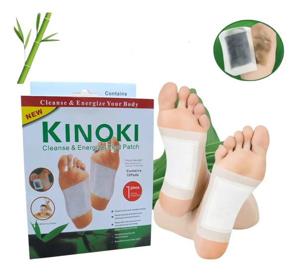 Kit 10 Adesivos Eliminador de Toxinas Detox Natural P/ Pes - Saude